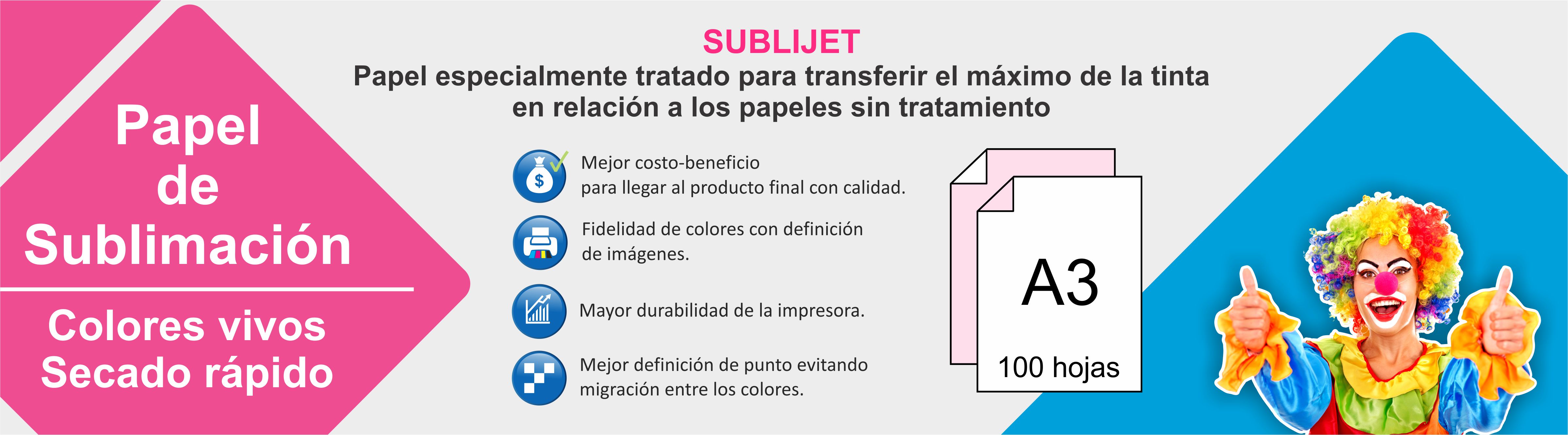 PAPEL DE SUBLIMACION